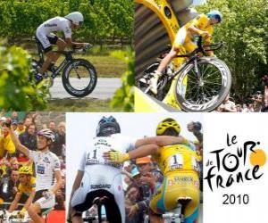 yapboz Fransa Bisiklet Turu 2010: Alberto Contador ve Andy Schleck